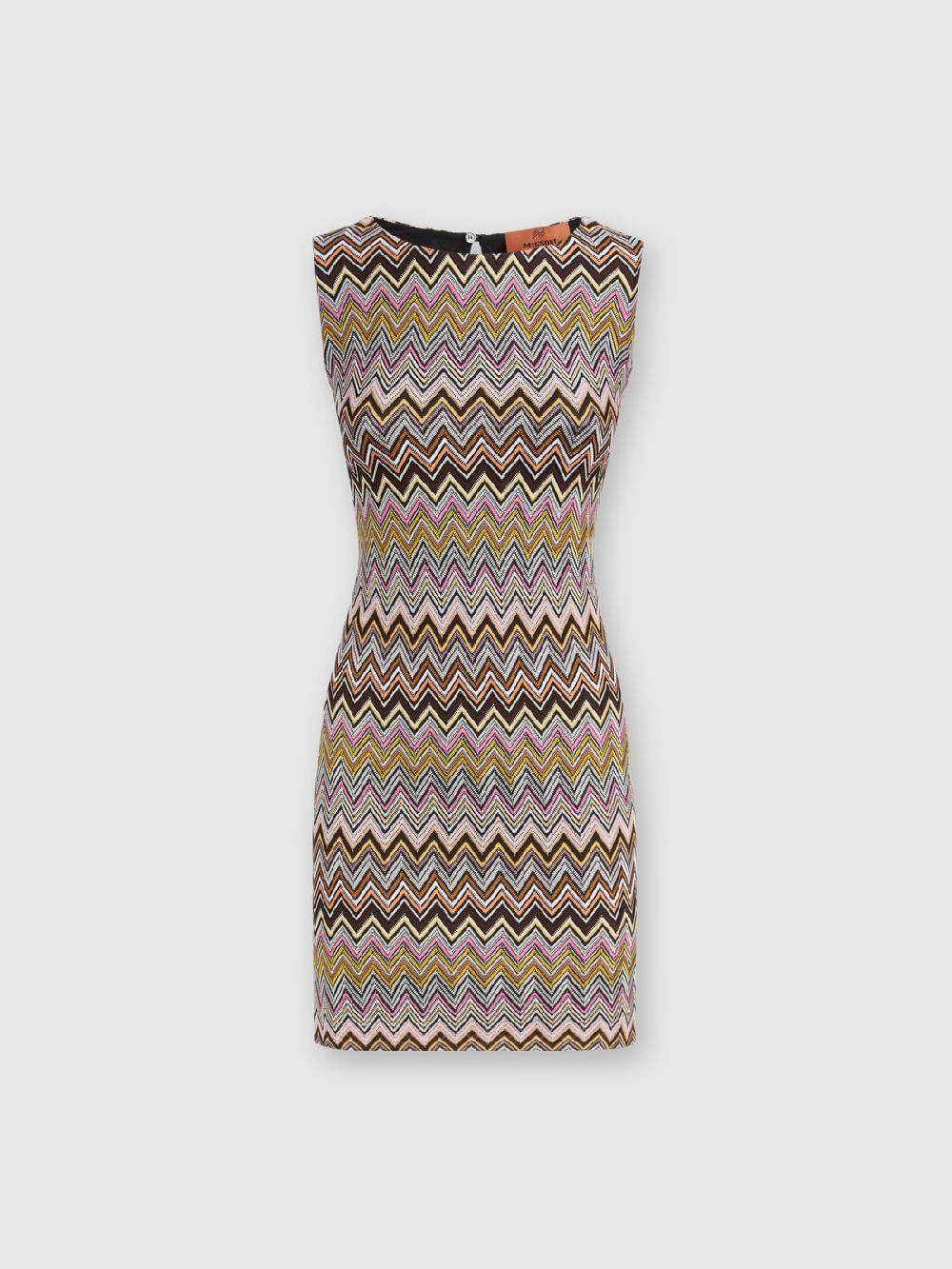 M Missoni Mini-abito senza maniche in viscosa zig zag Soddisfazione Garantita