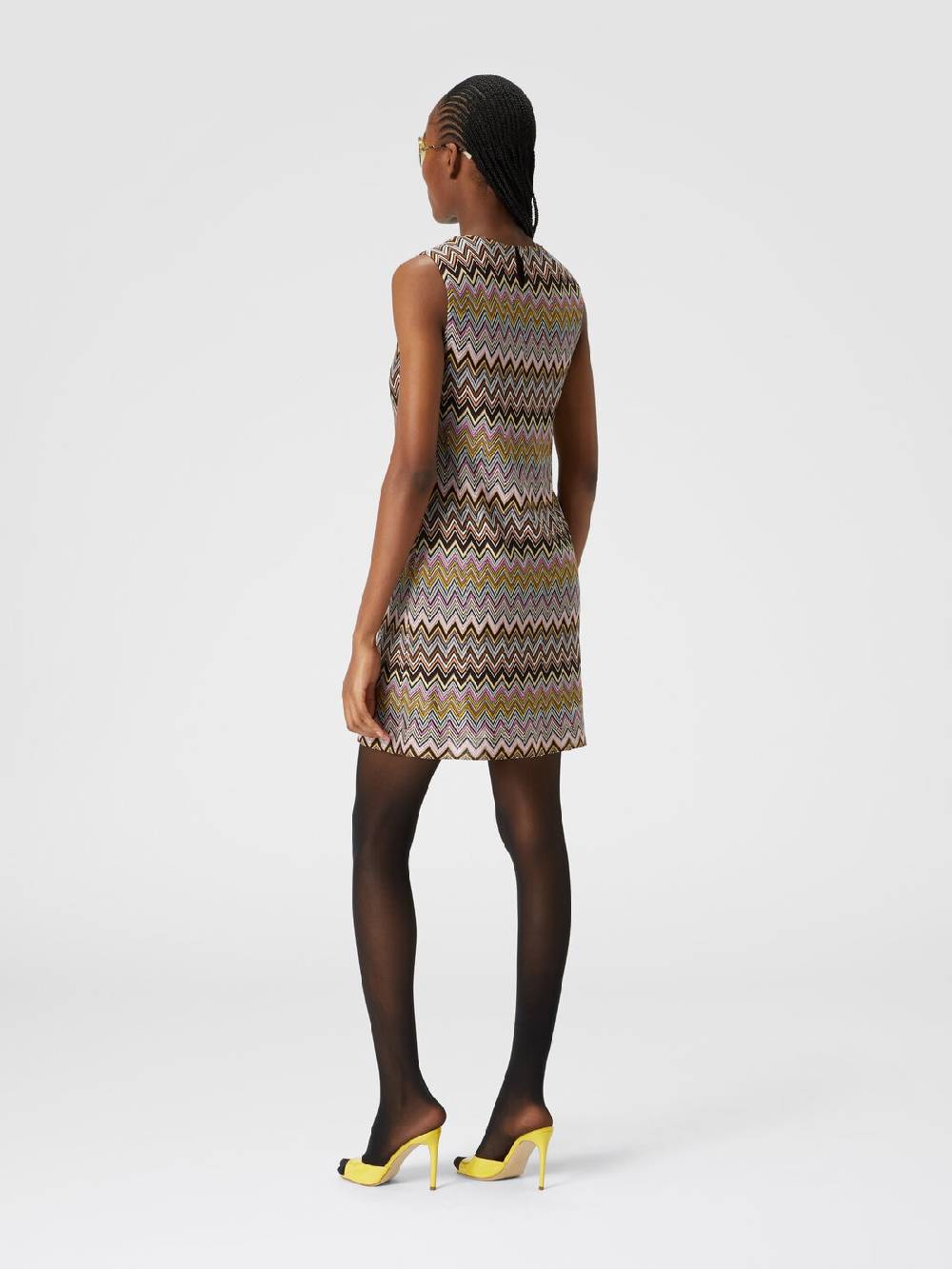 M Missoni Mini-abito senza maniche in viscosa zig zag Soddisfazione Garantita