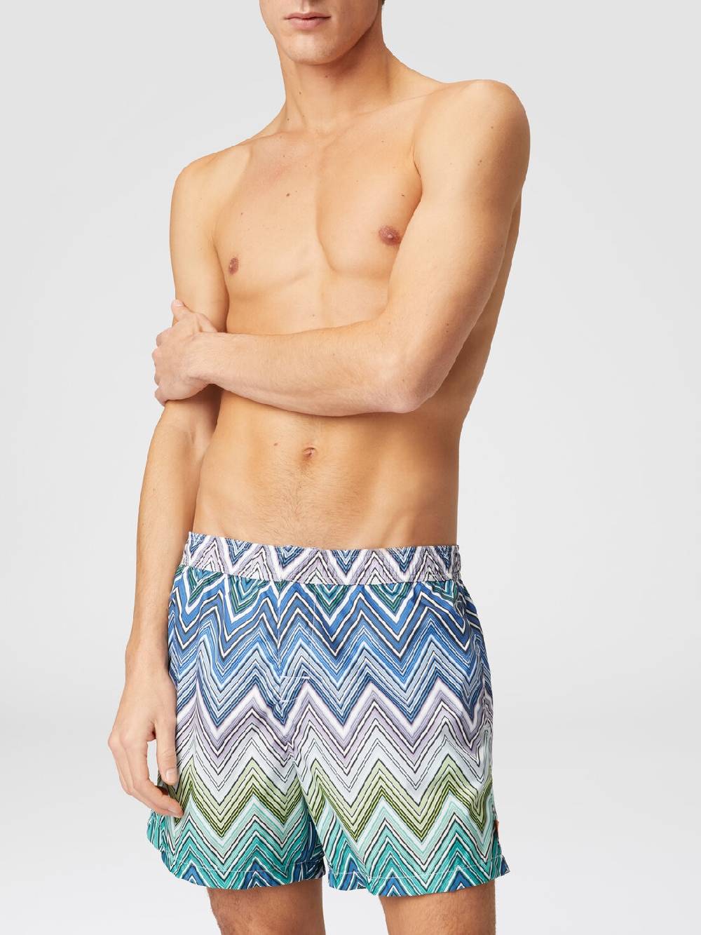 M Missoni Boxer mare con stampa macro zig zag Acquista Ora