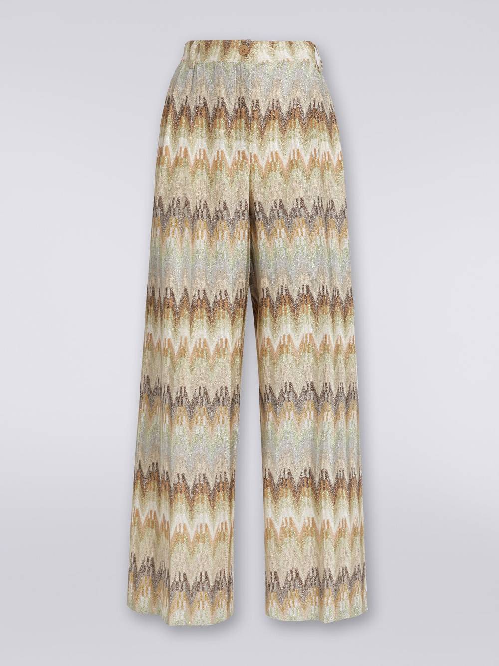 M Missoni Pantaloni classici in viscosa zig zag con lurex Online
