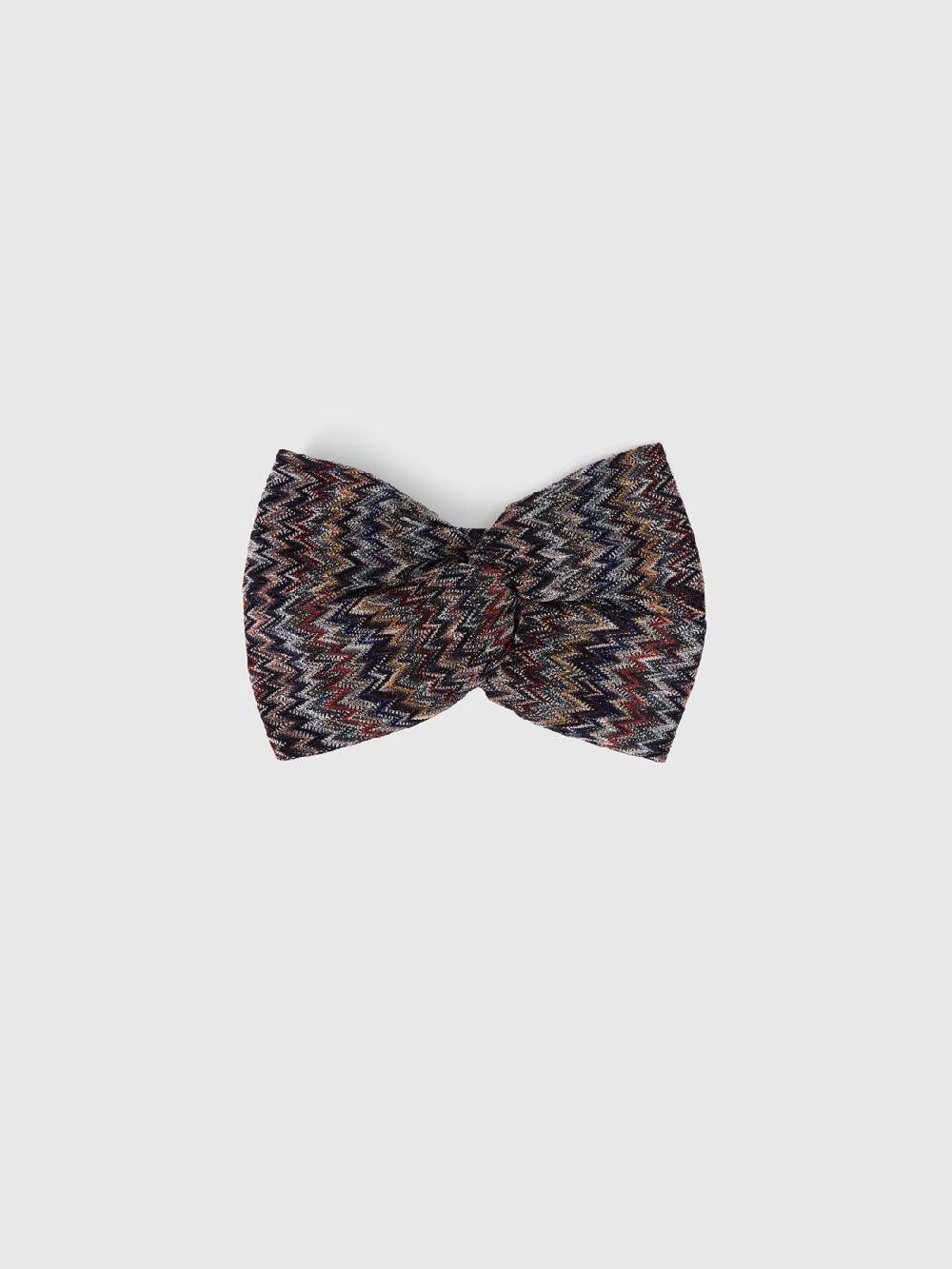 M Missoni Fascia in viscosa chevron con lurex Vendita Calda