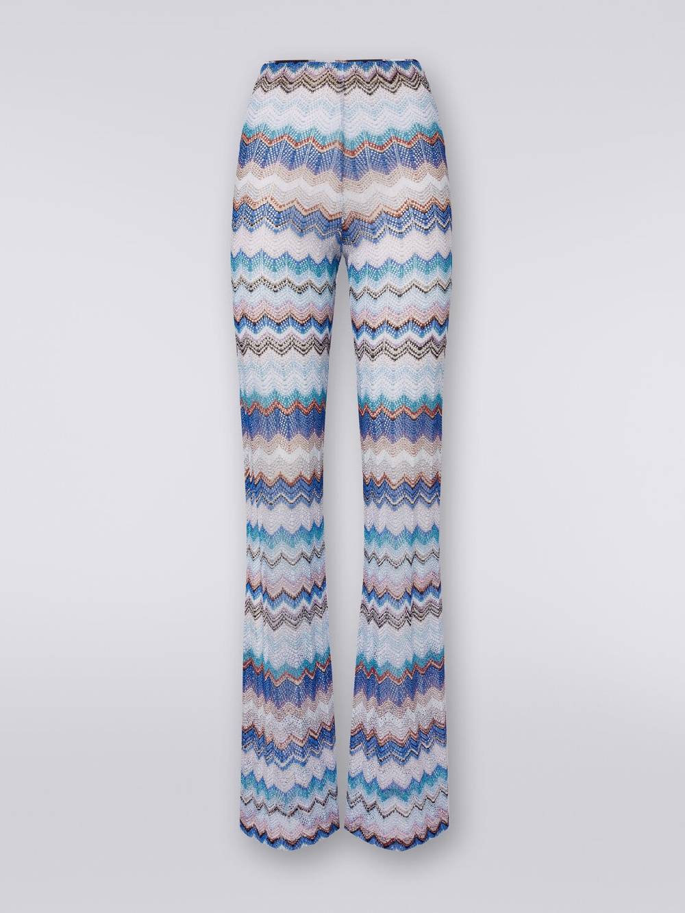 M Missoni Pantaloni copricostume in crochet zig zag con lurex Saldi Di Fabbrica