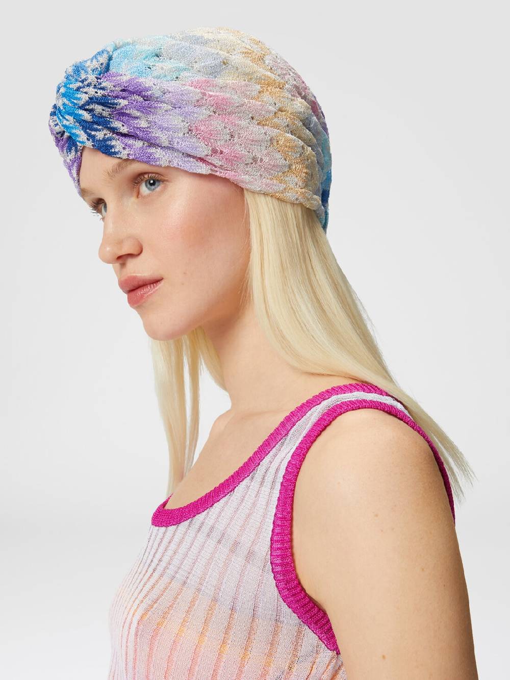 M Missoni Turbante in viscosa lamé Vendite Flash