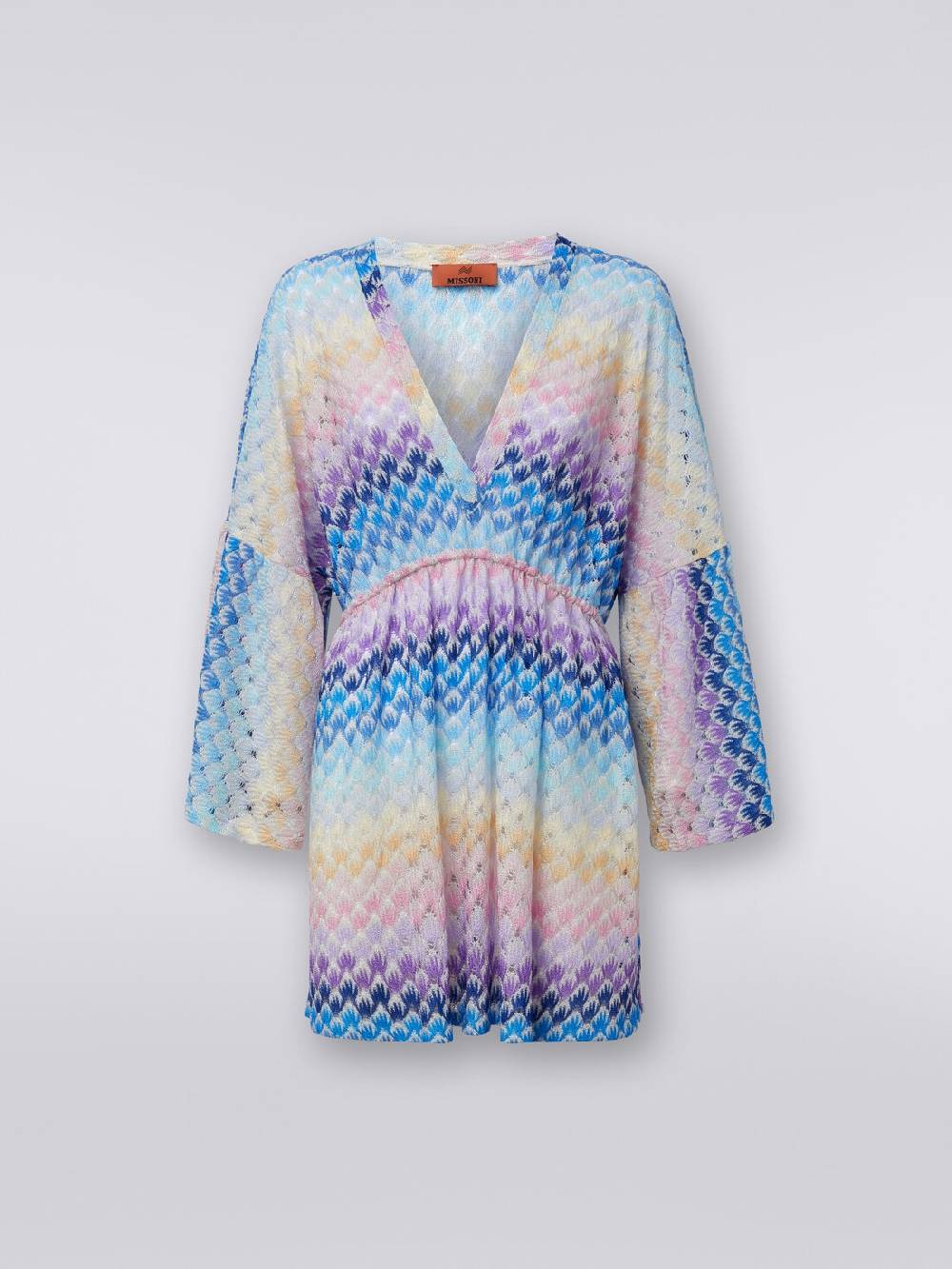 M Missoni Caftano copricostume corto effetto pizzo con lurex In Saldo