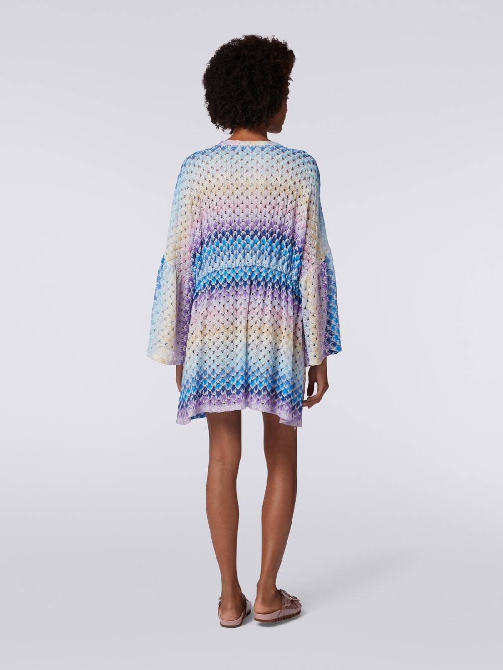 M Missoni Caftano copricostume corto effetto pizzo con lurex In Saldo