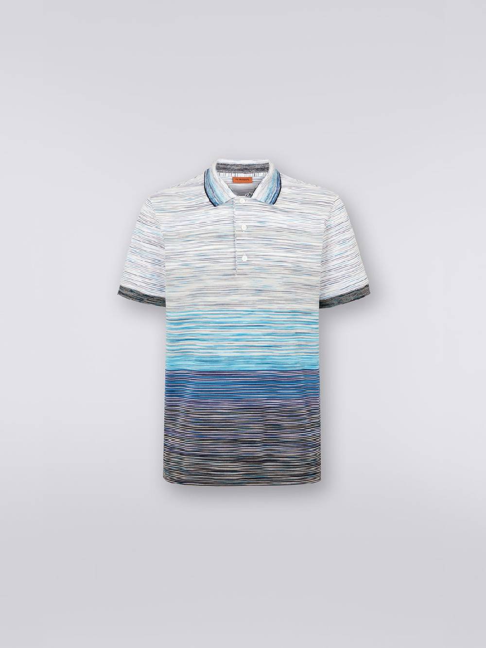 M Missoni Polo in piquet di cotone fiammato 2025