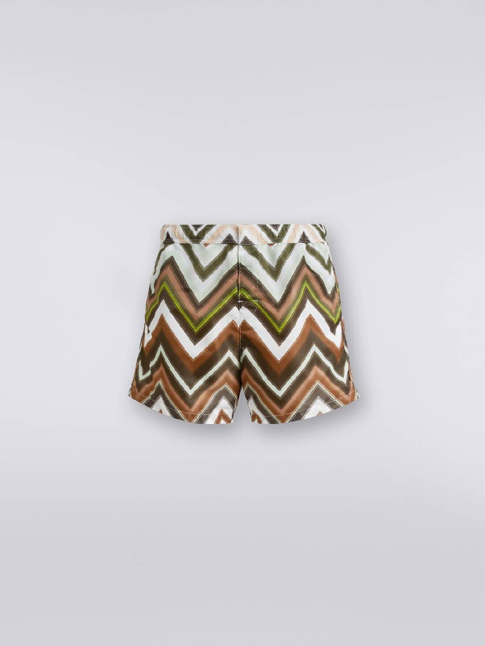 M Missoni Boxer mare in nylon con macro-zig zag in gradazione Shopping Online