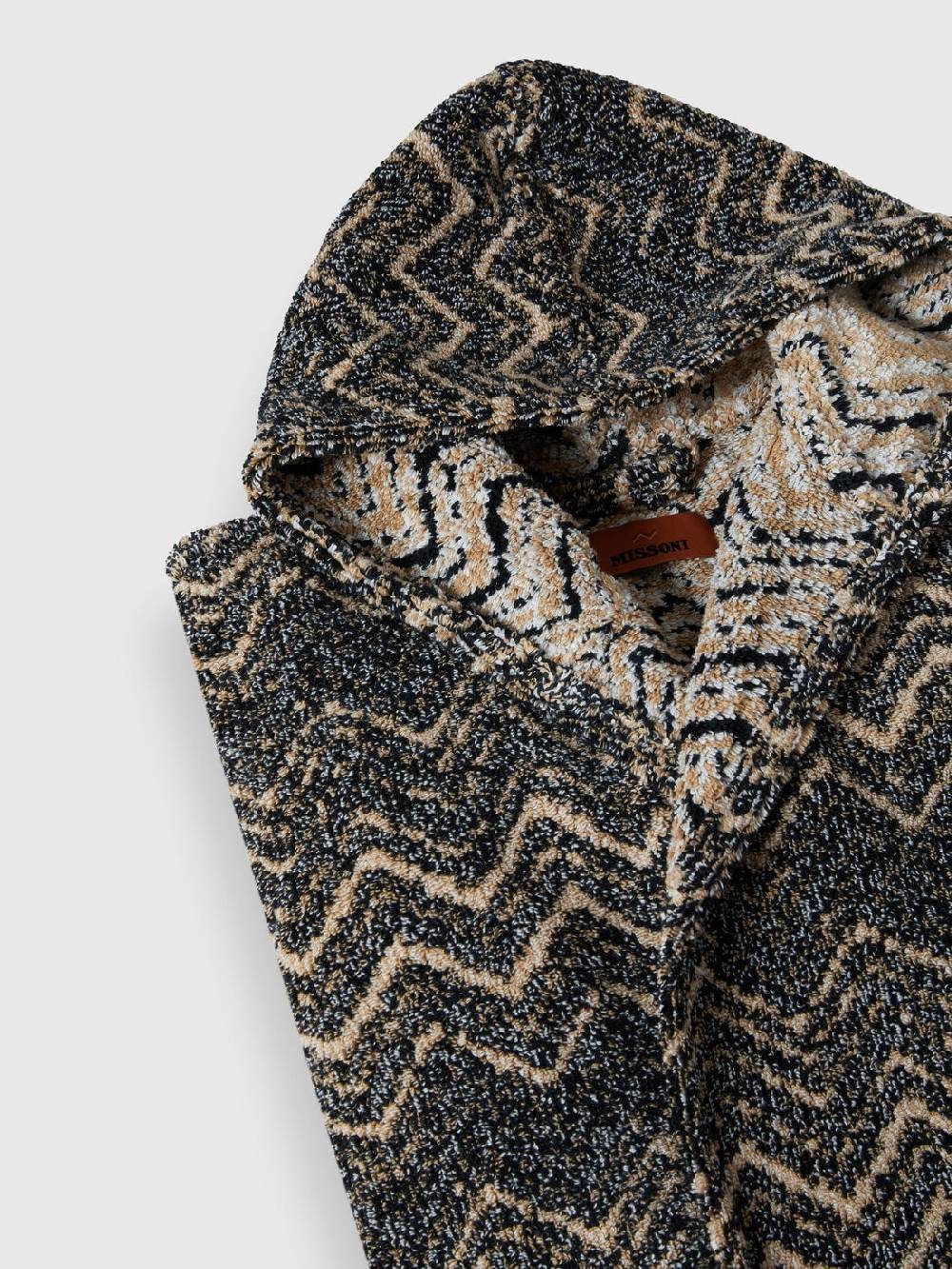 M Missoni Accappatoio Azul in spugna di cotone chevron Prezzo Ridotto