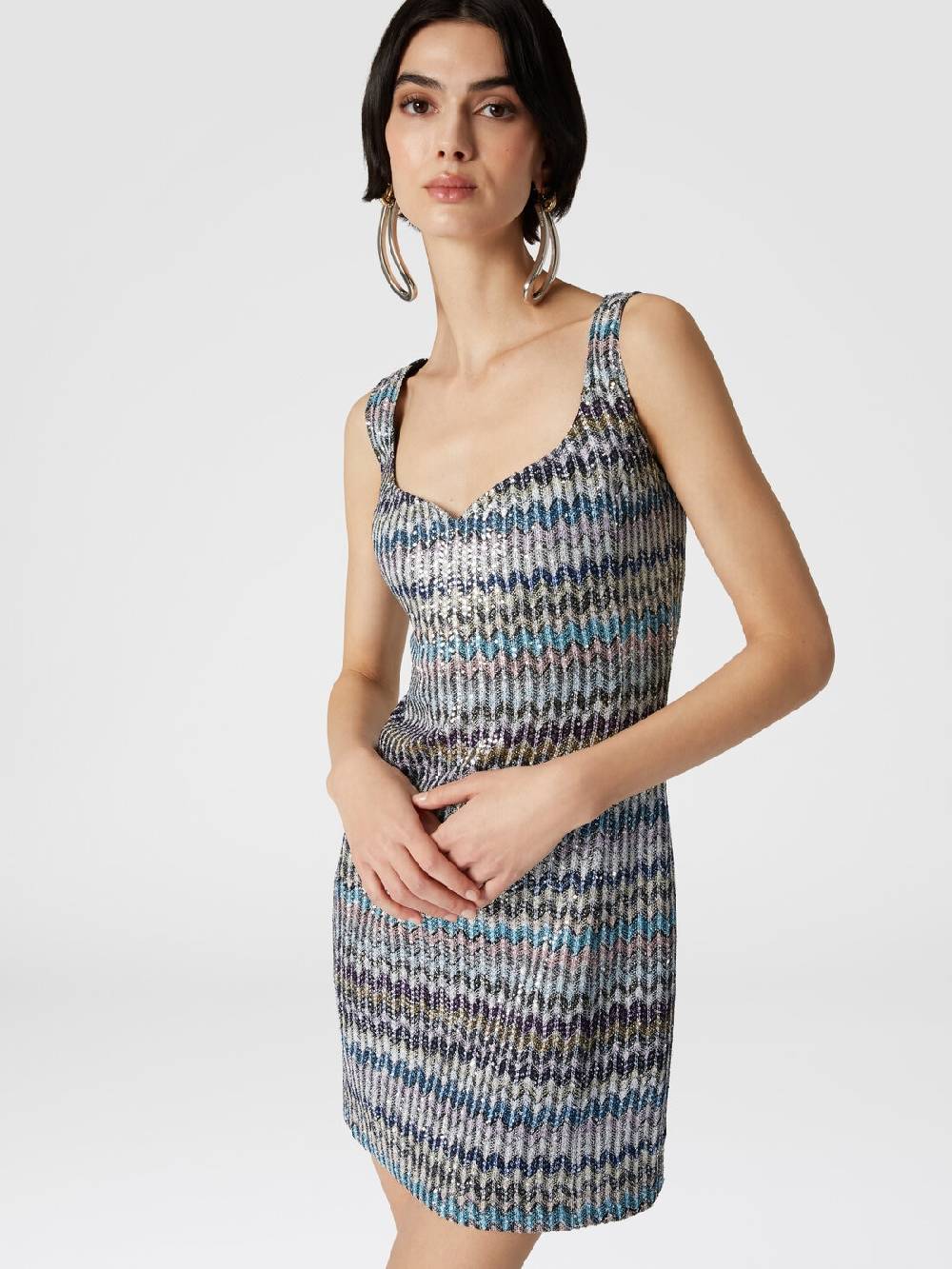 M Missoni Mini-abitoin maglia lamé con scollatura a cuore In Saldo