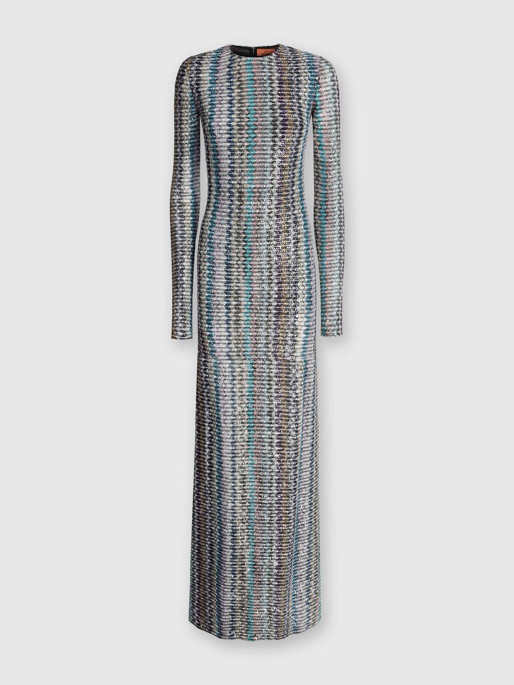 M Missoni Abito lungo con paillettes e dettaglio cut out Nuova