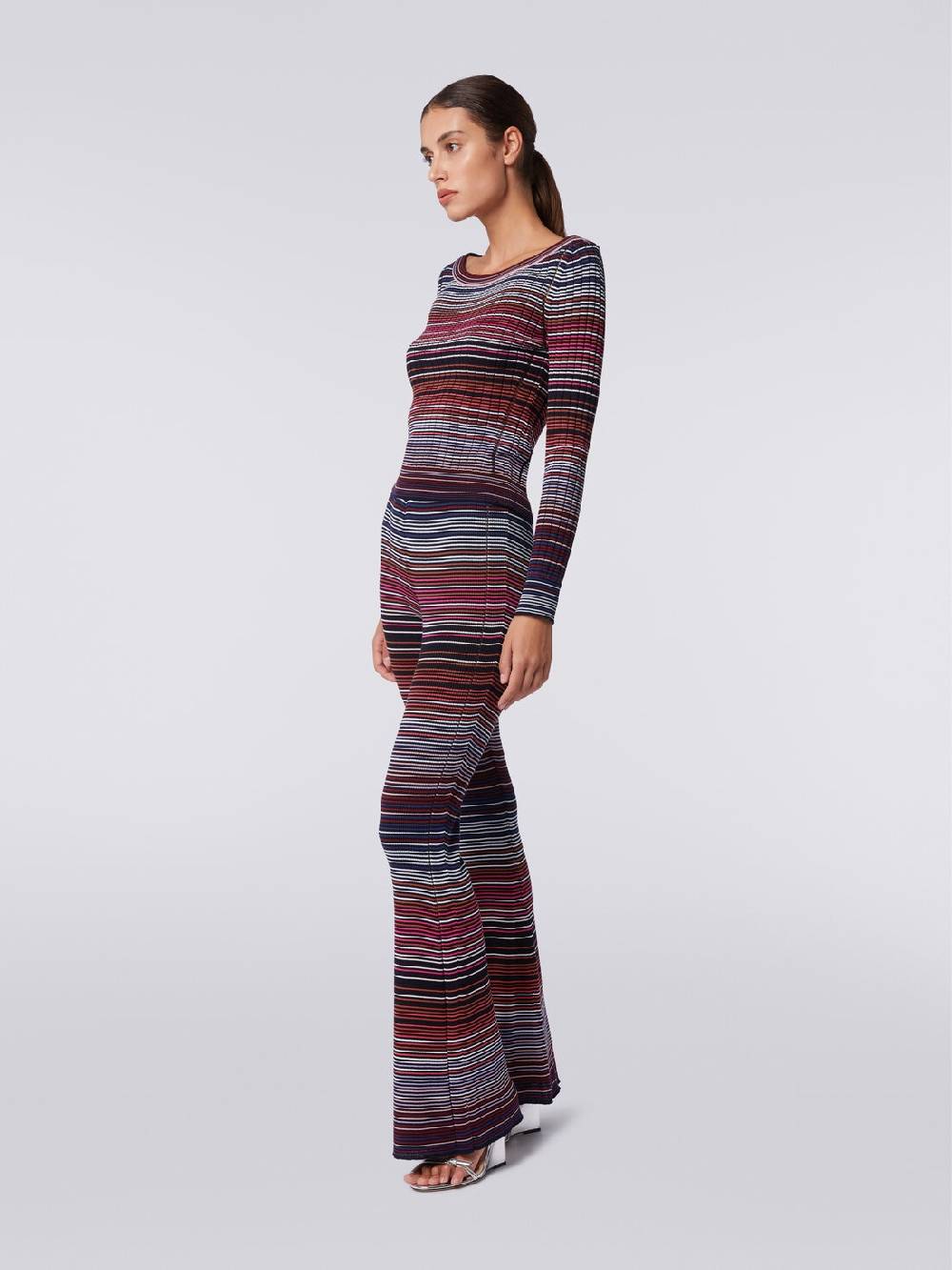 M Missoni Pullover in cotone e viscosa a righe 2025