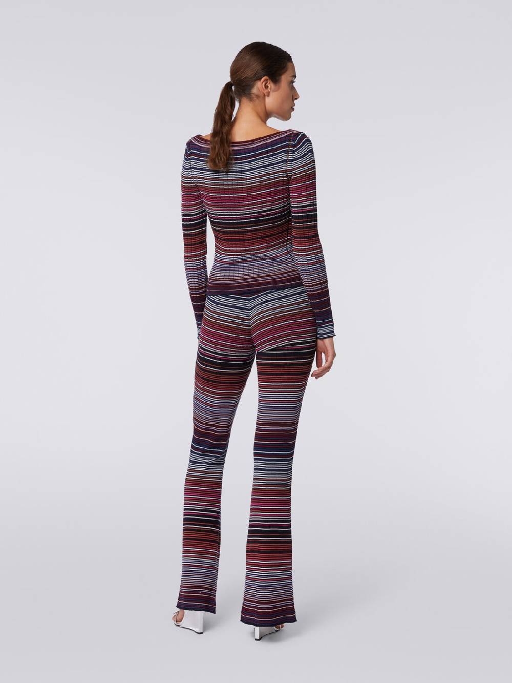M Missoni Pullover in cotone e viscosa a righe 2025
