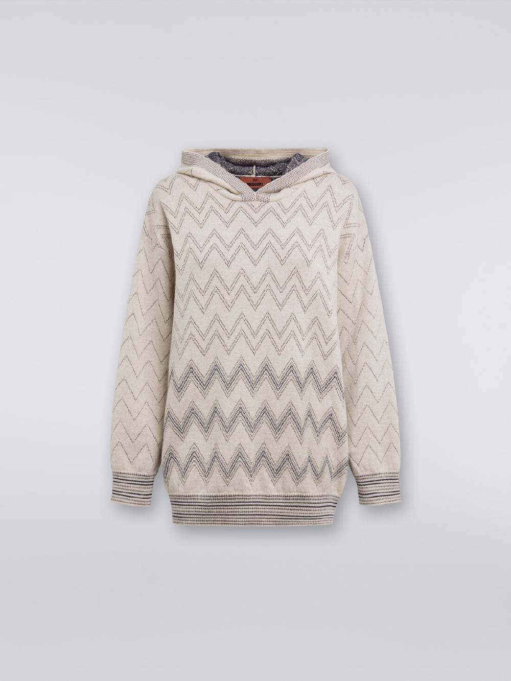 M Missoni Pullover in misto lana zig zag con lurex Nuovo