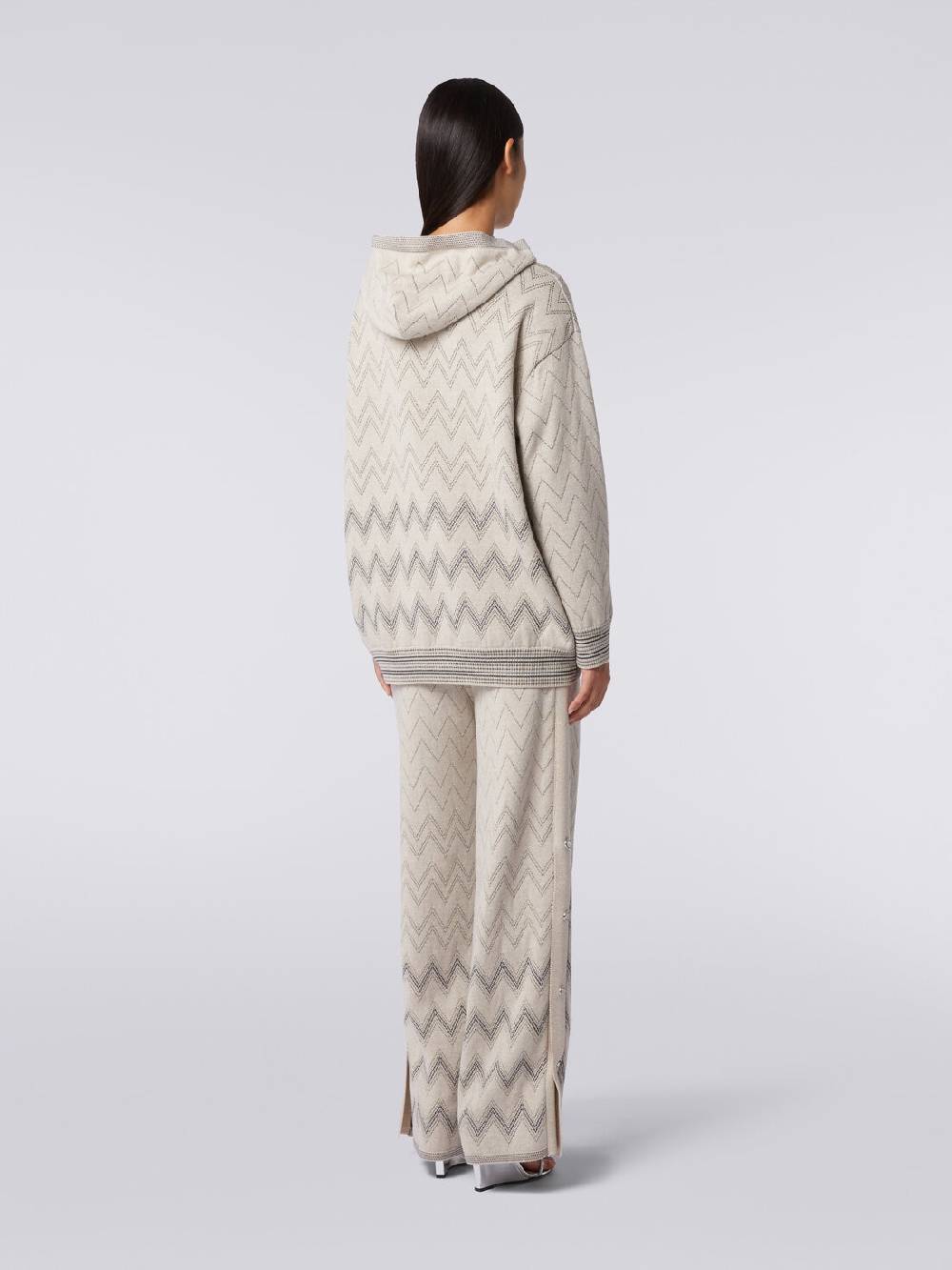 M Missoni Pullover in misto lana zig zag con lurex Nuovo
