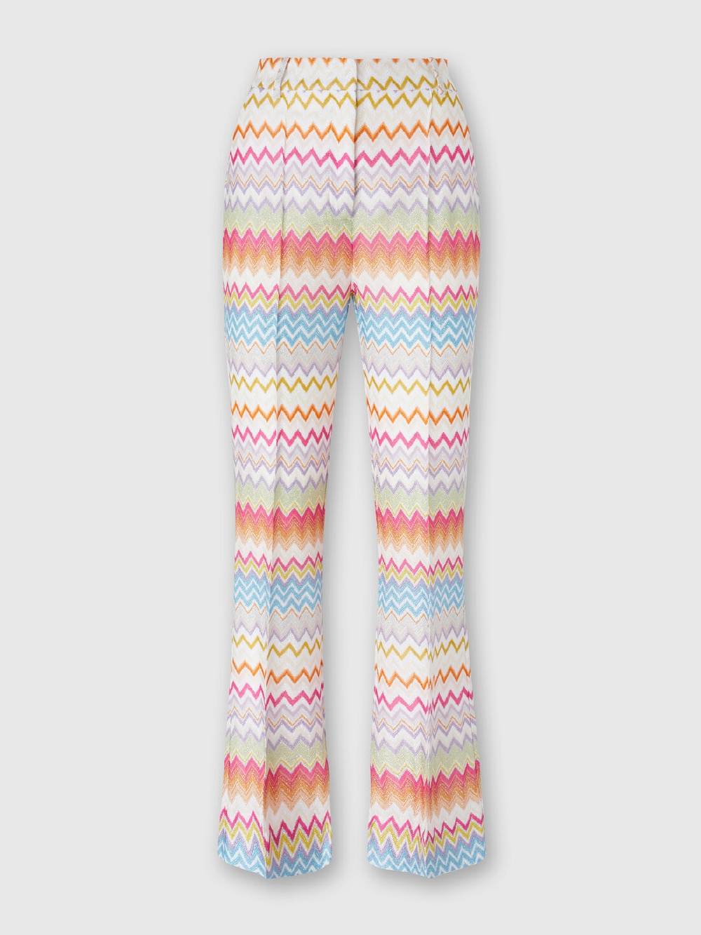 M Missoni Pantaloni capri in maglia chevron lamé con paillettes Spedizione Gratuita