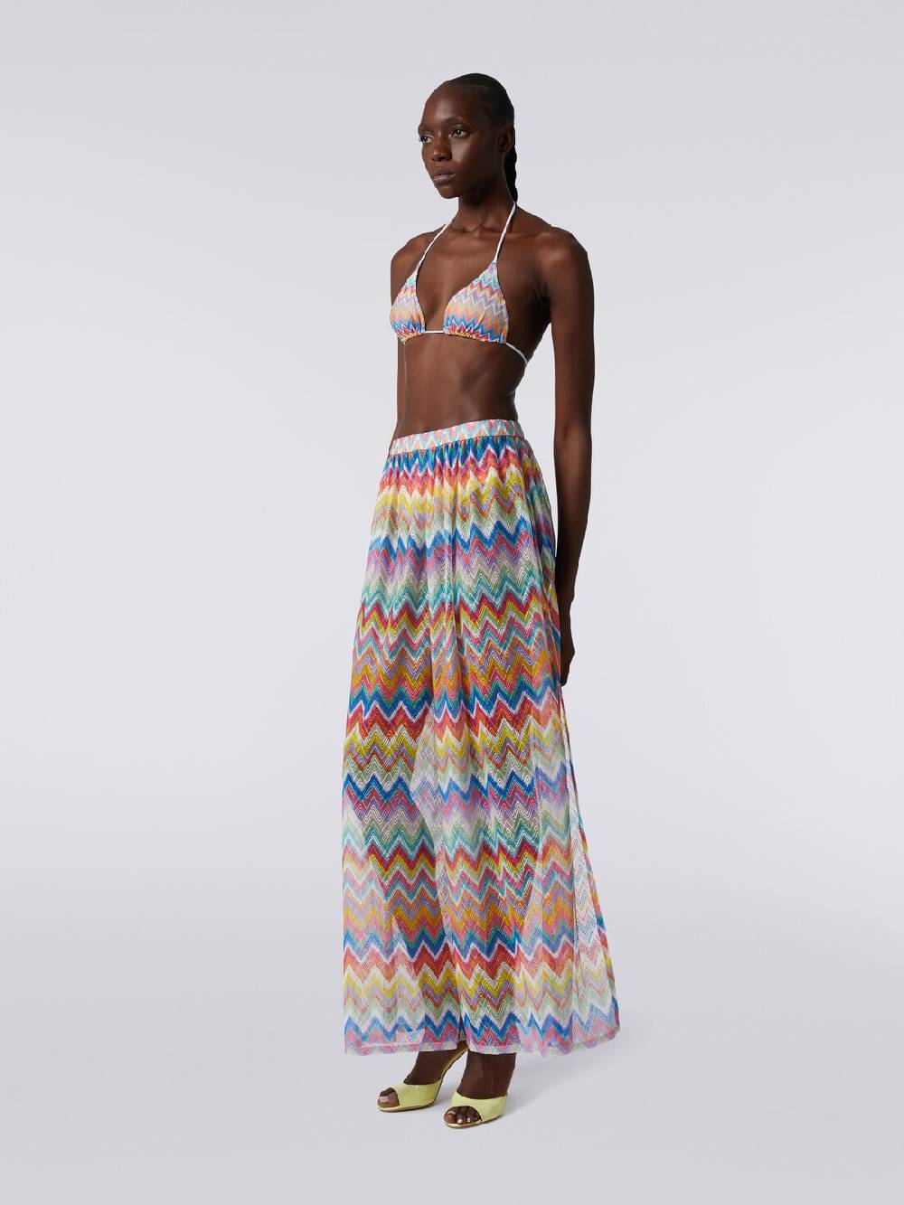 M Missoni Pantaloni copricostume con stampa zig zag Soddisfazione Garantita