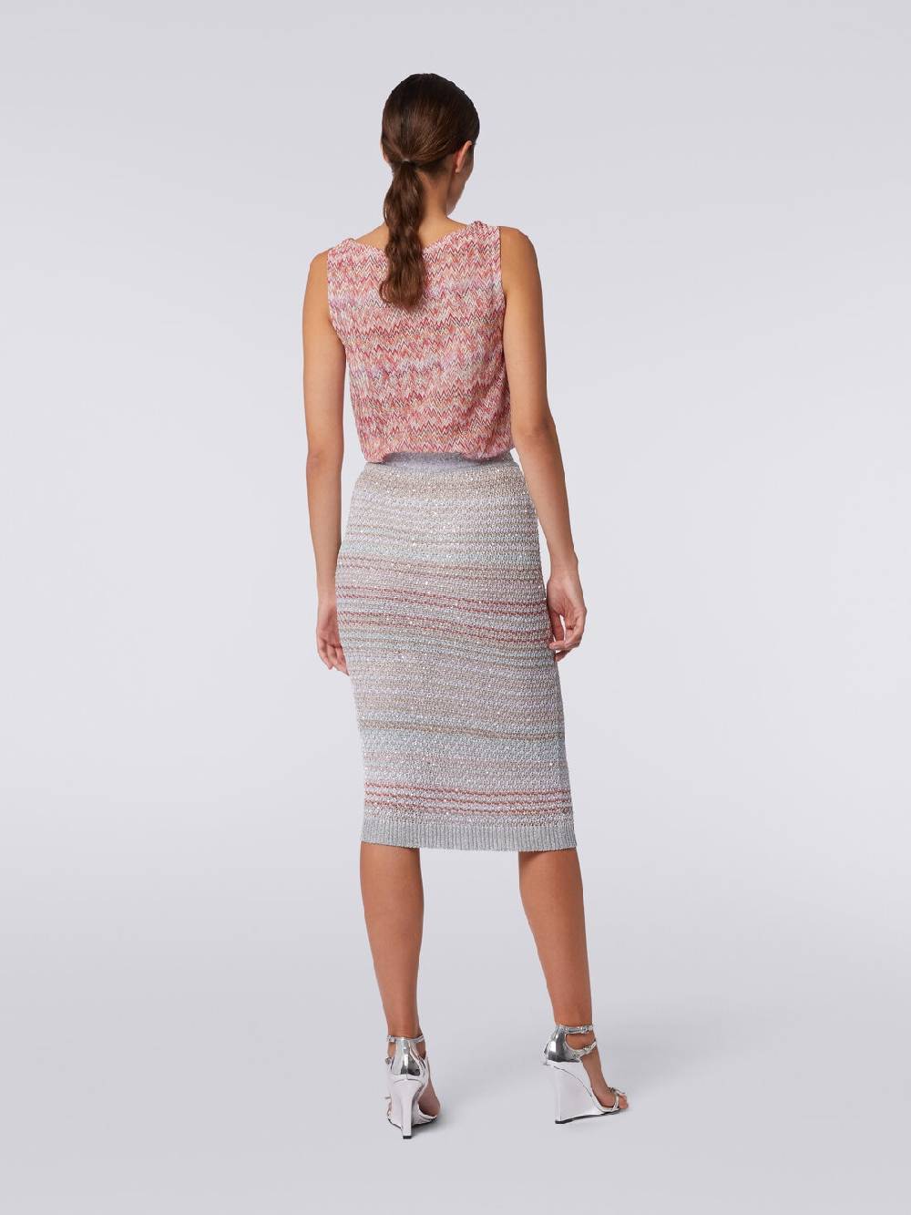 M Missoni Gonna midi in misto viscosa con paillettes Fino Al -60%