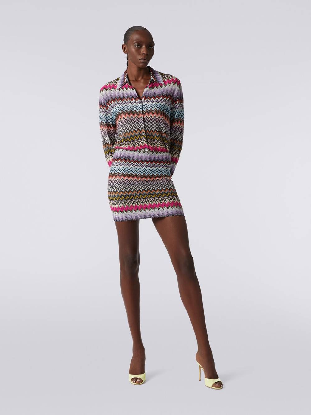 M Missoni Minigonna in viscosa zig zag con lurex Shopping Online