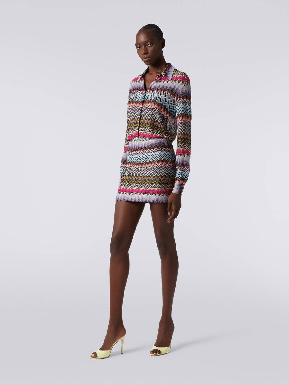 M Missoni Minigonna in viscosa zig zag con lurex Shopping Online