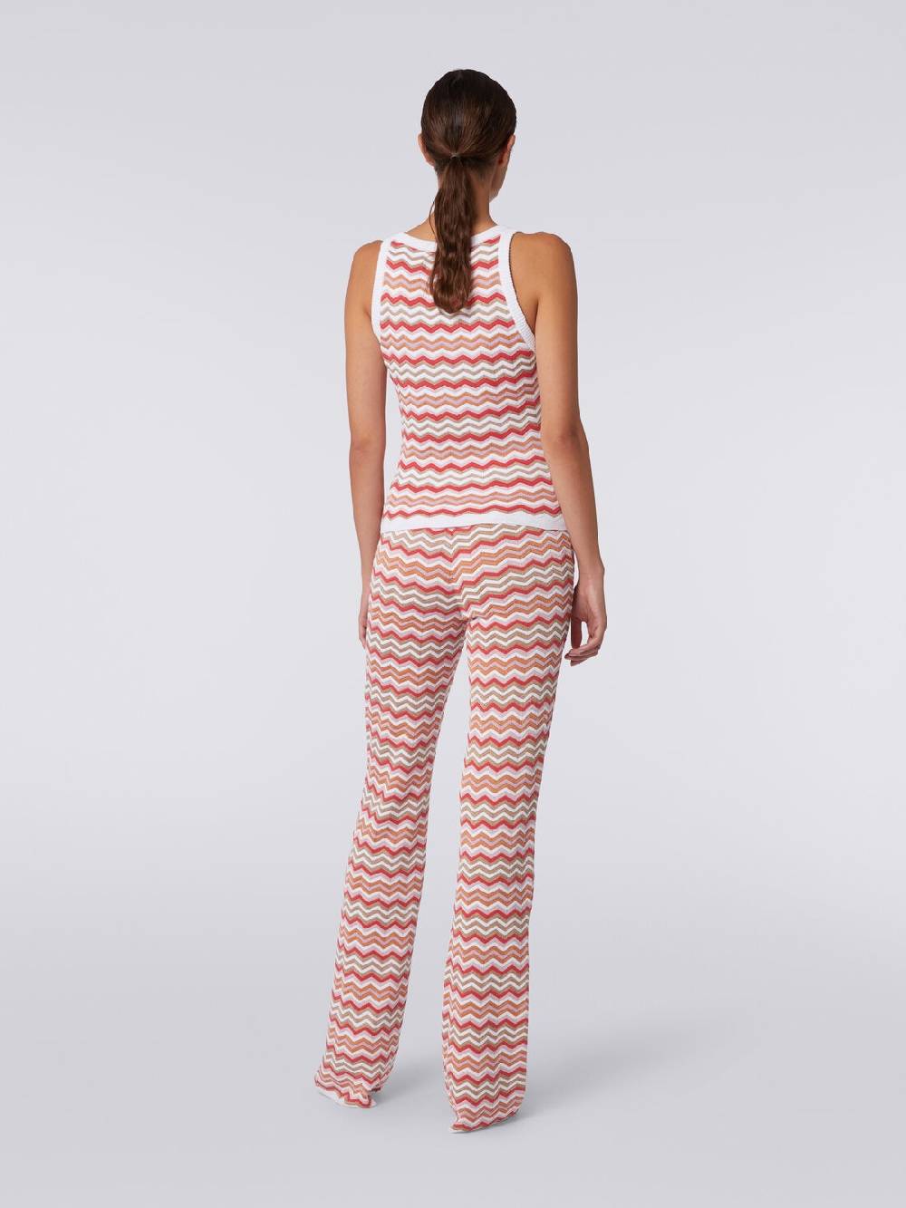 M Missoni Canottiera in maglia di cotone e viscosa zig zag Sottocosto