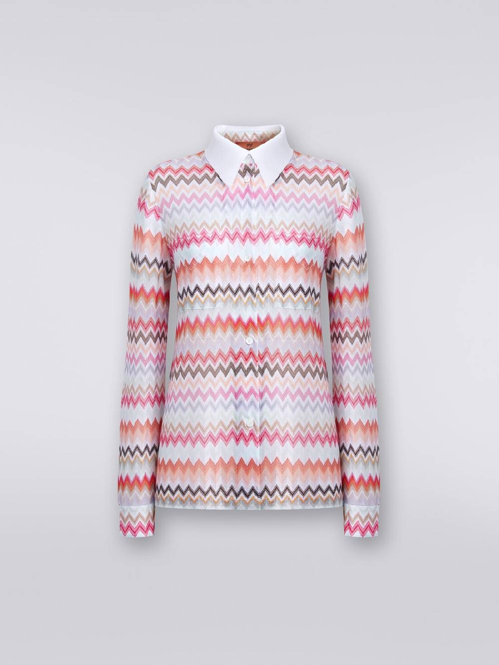 M Missoni Camicia in cotone e viscosa zig zag Online