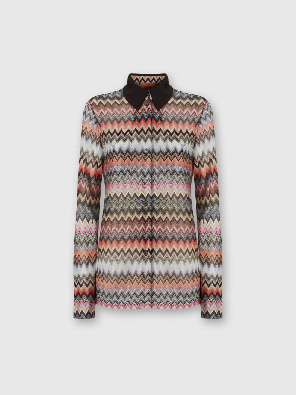 M Missoni Camicia in cotone e viscosa zig zag Outlet