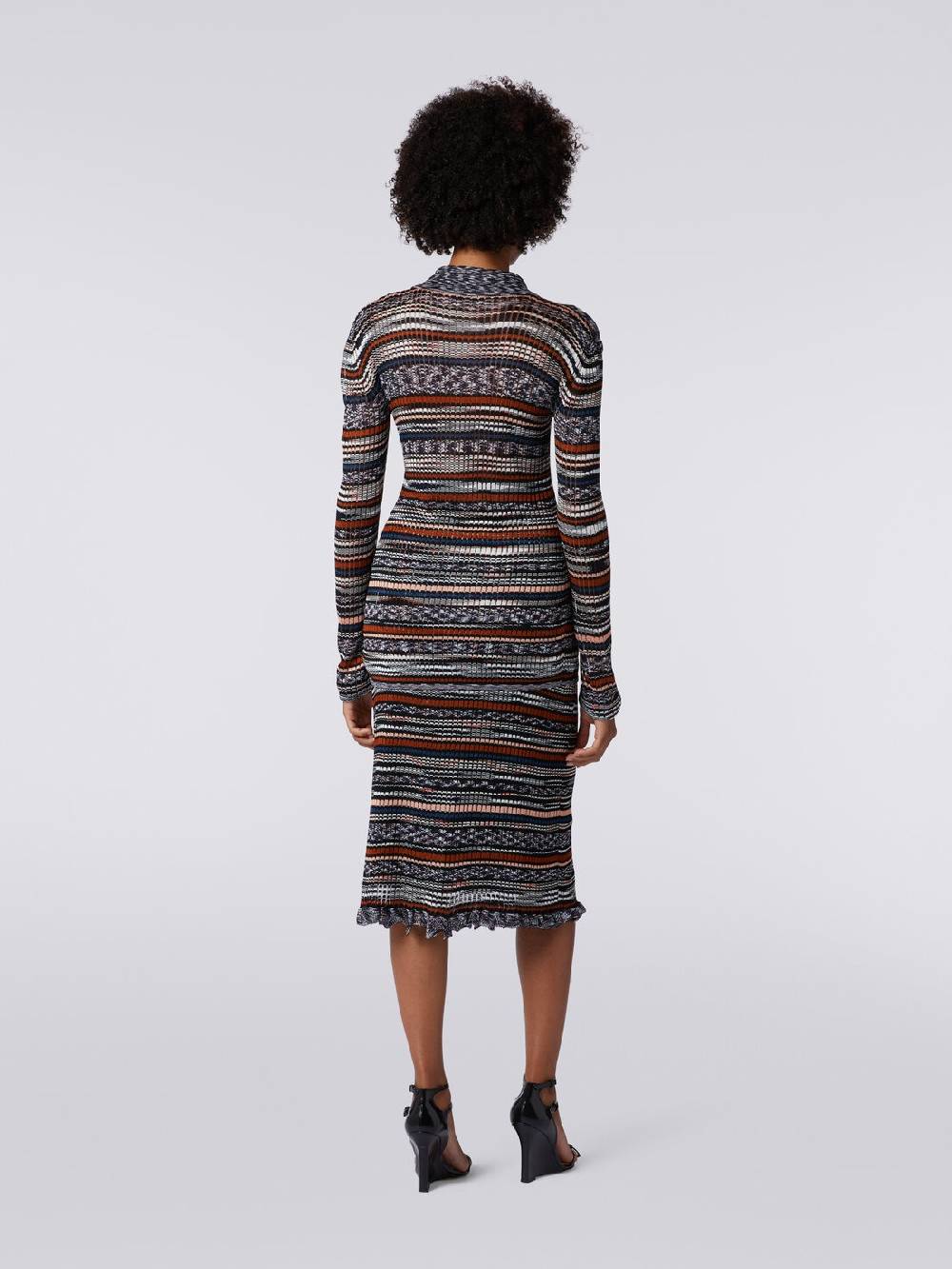 M Missoni Camicia in maglia di viscosa a costine fiammata Saldi