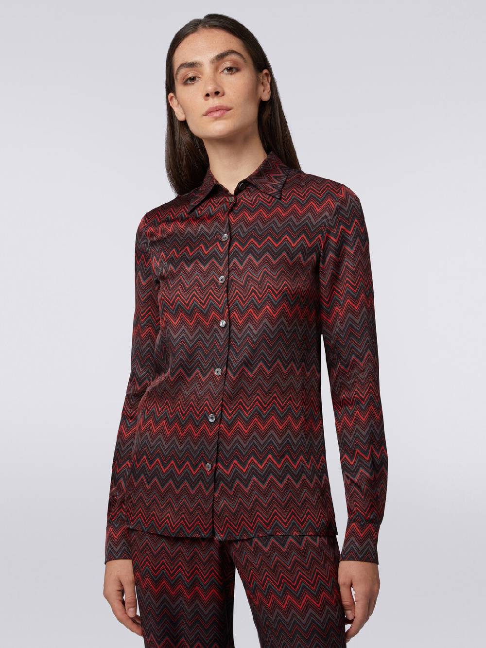 M Missoni Camicia in viscosa jacquard a zig zag Hotsell