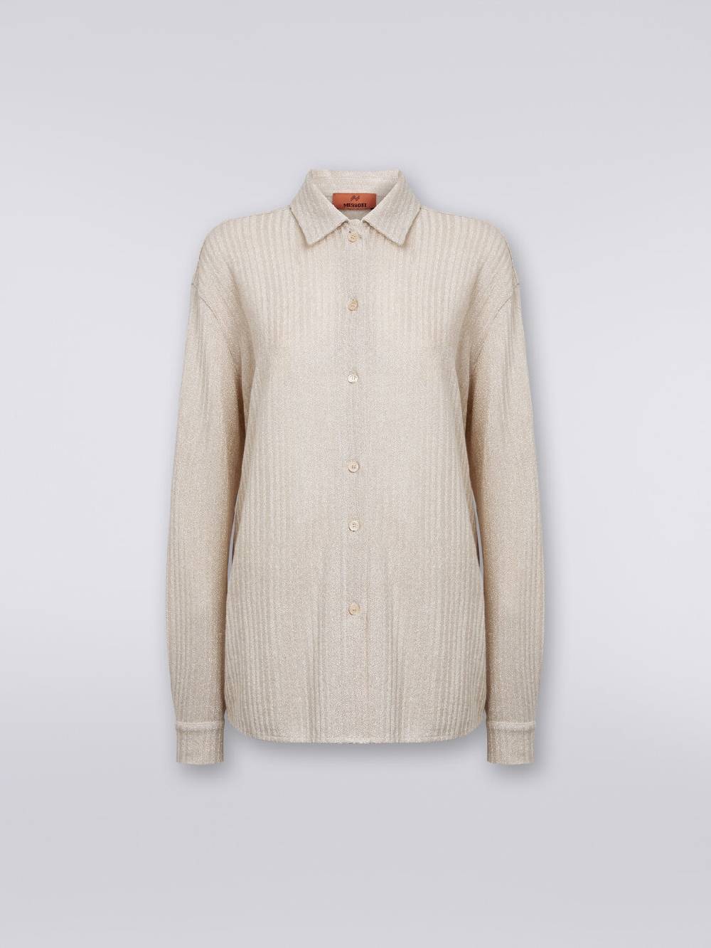 M Missoni Camicia oversize in cotone e viscosa lamé Solo un giorno rimasto