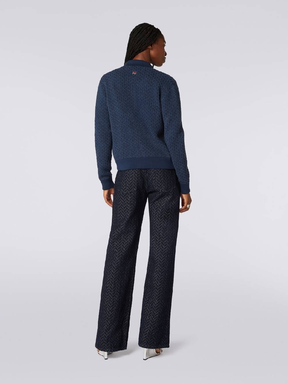 M Missoni Bomber in cotone e nylon con zip In Saldo