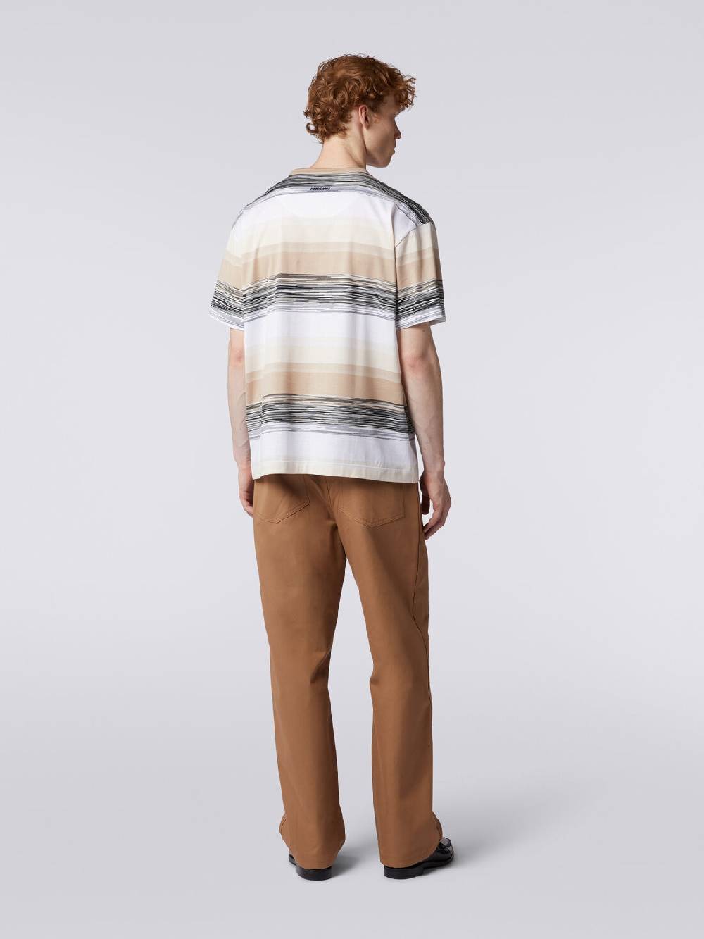 M Missoni T-shirt a maniche corte in cotone con inserti fiammati Promozione