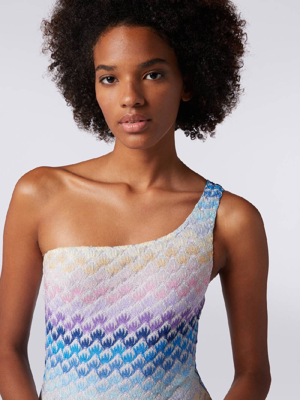 M Missoni Costume intero monospalla effetto pizzo con lurex Online