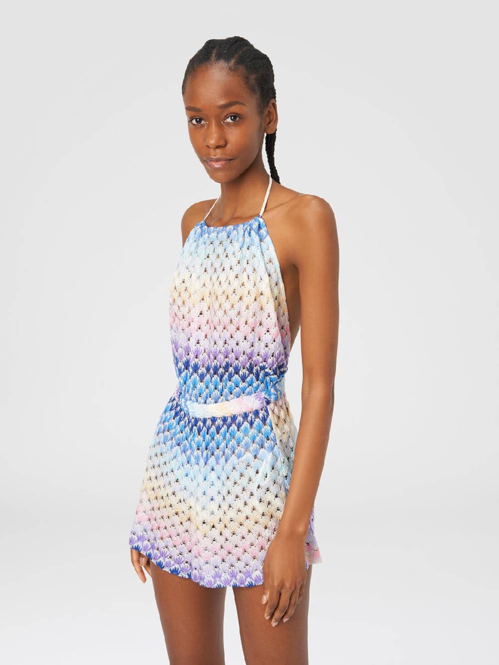 M Missoni Tuta corta in viscosa effetto pizzo dégradé con lurex Outlet