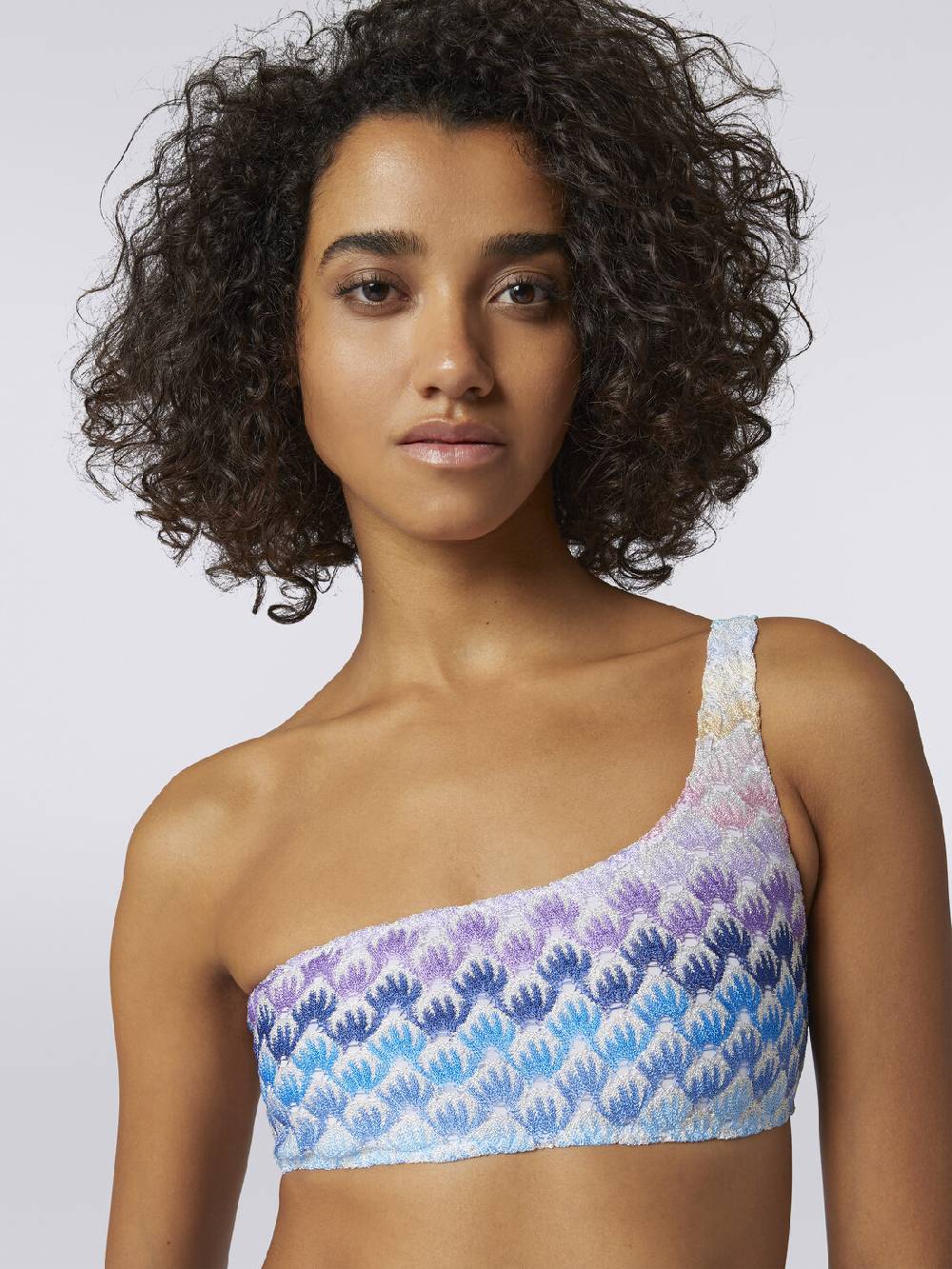 M Missoni Bikini monospalla effetto pizzo dégradé con lurex Saldi
