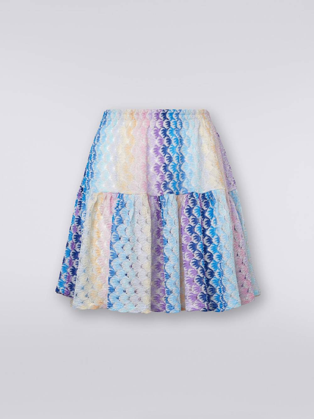 M Missoni Minigonna a balze effetto pizzo dégradé Hotsell