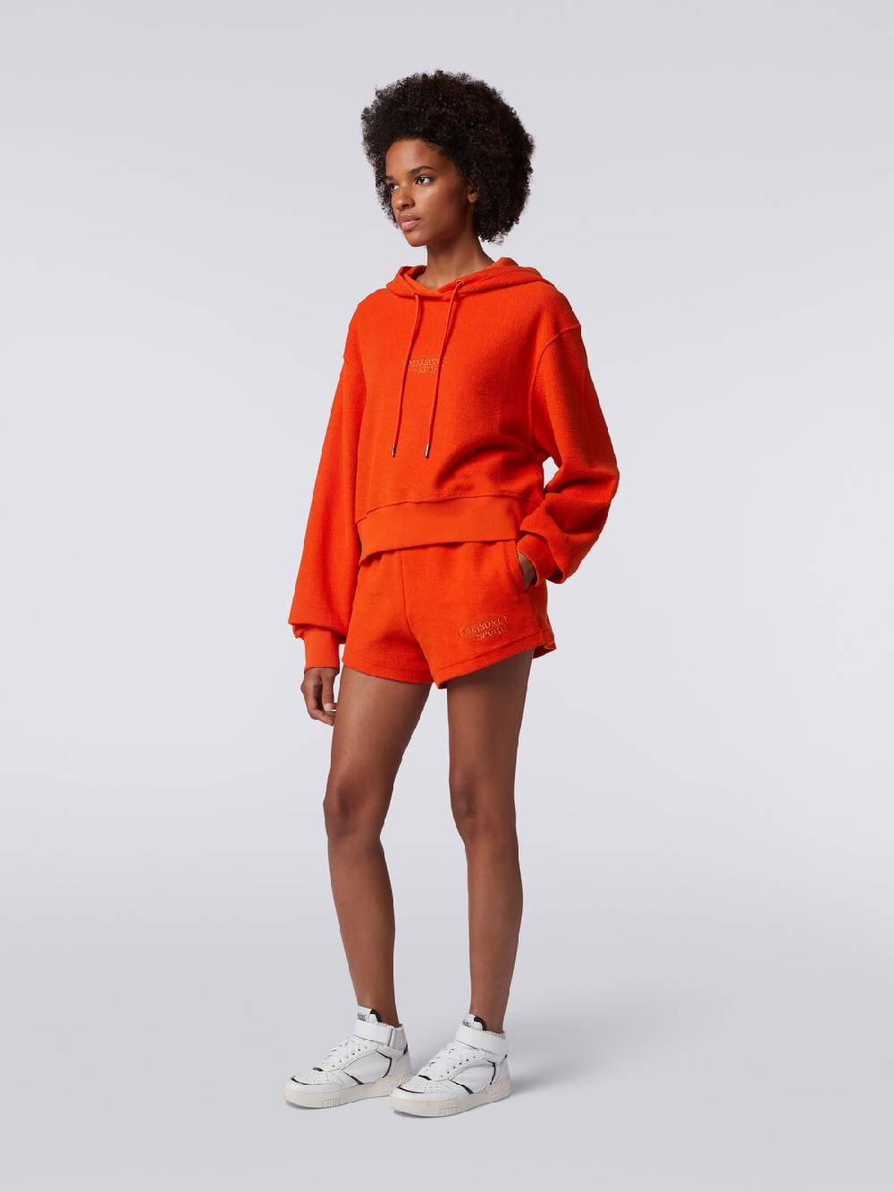 M Missoni Shorts in felpa garzata con logo Vendita Economica