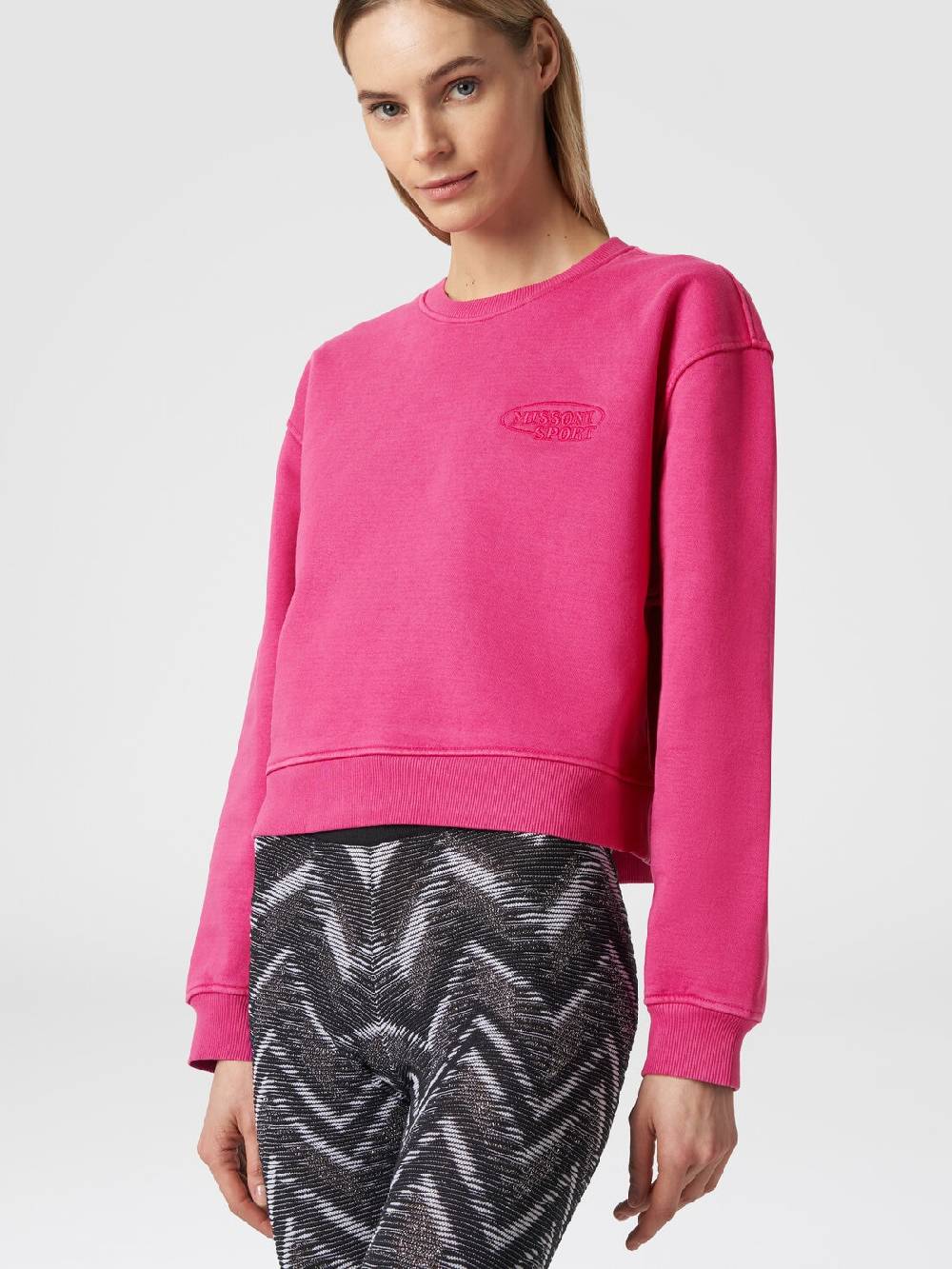 M Missoni Felpa girocollo in cotone con logo I Più Venduti