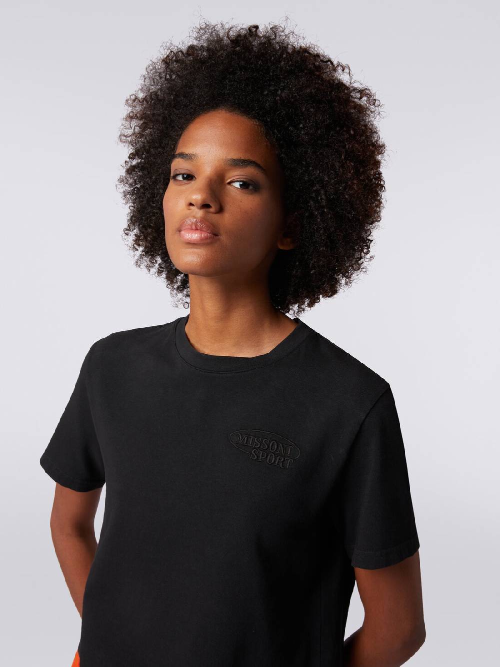 M Missoni T-shirt girocollo crop in cotone con logo Moda