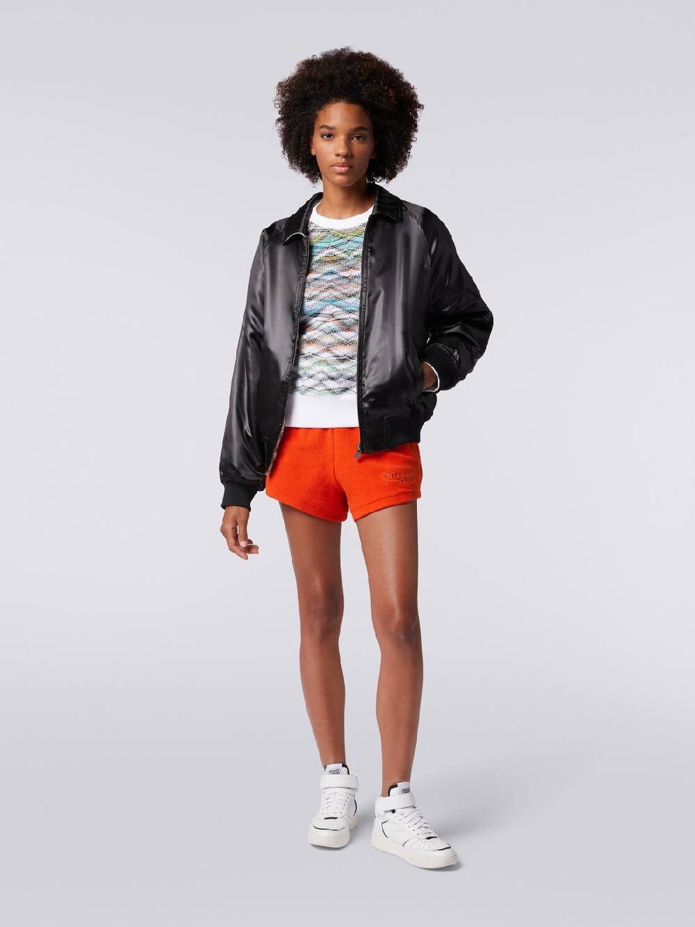 M Missoni Bomber reversibile in raso e in maglia con lurex 2025