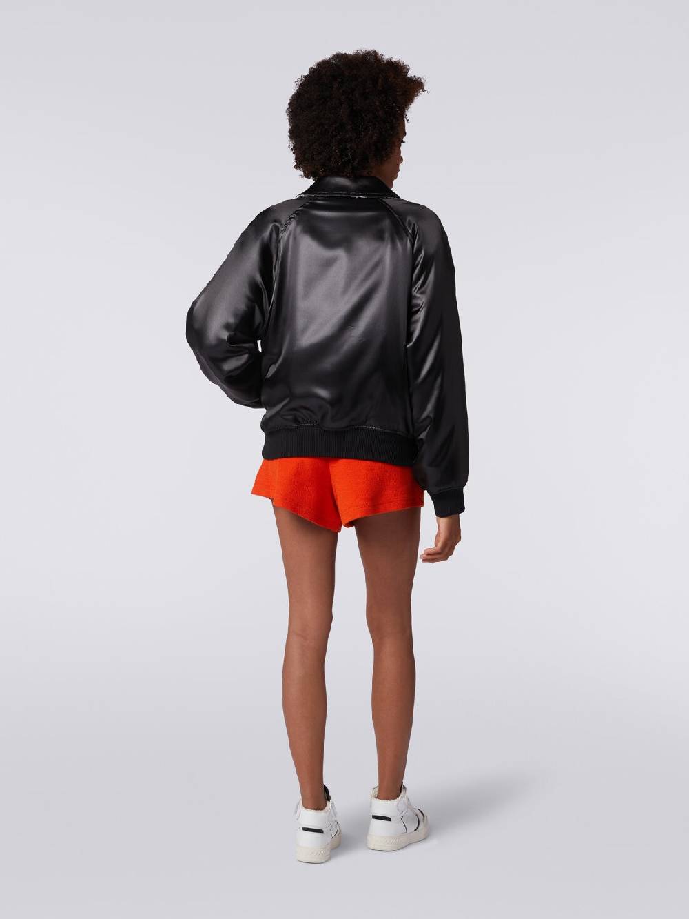 M Missoni Bomber reversibile in raso e in maglia con lurex 2025