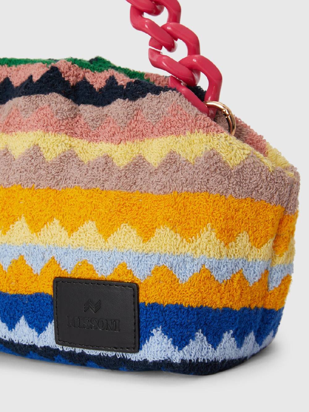 M Missoni Clutch in spugna di cotone zig zag Promozione
