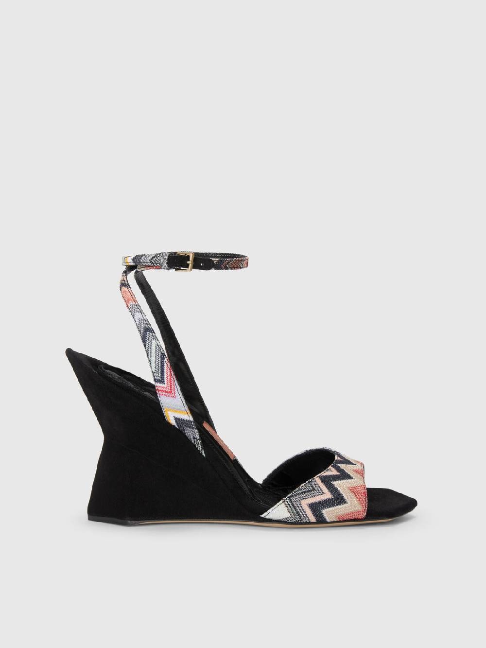 M Missoni Sandali con tacco e motivo chevron Promozione Limitata