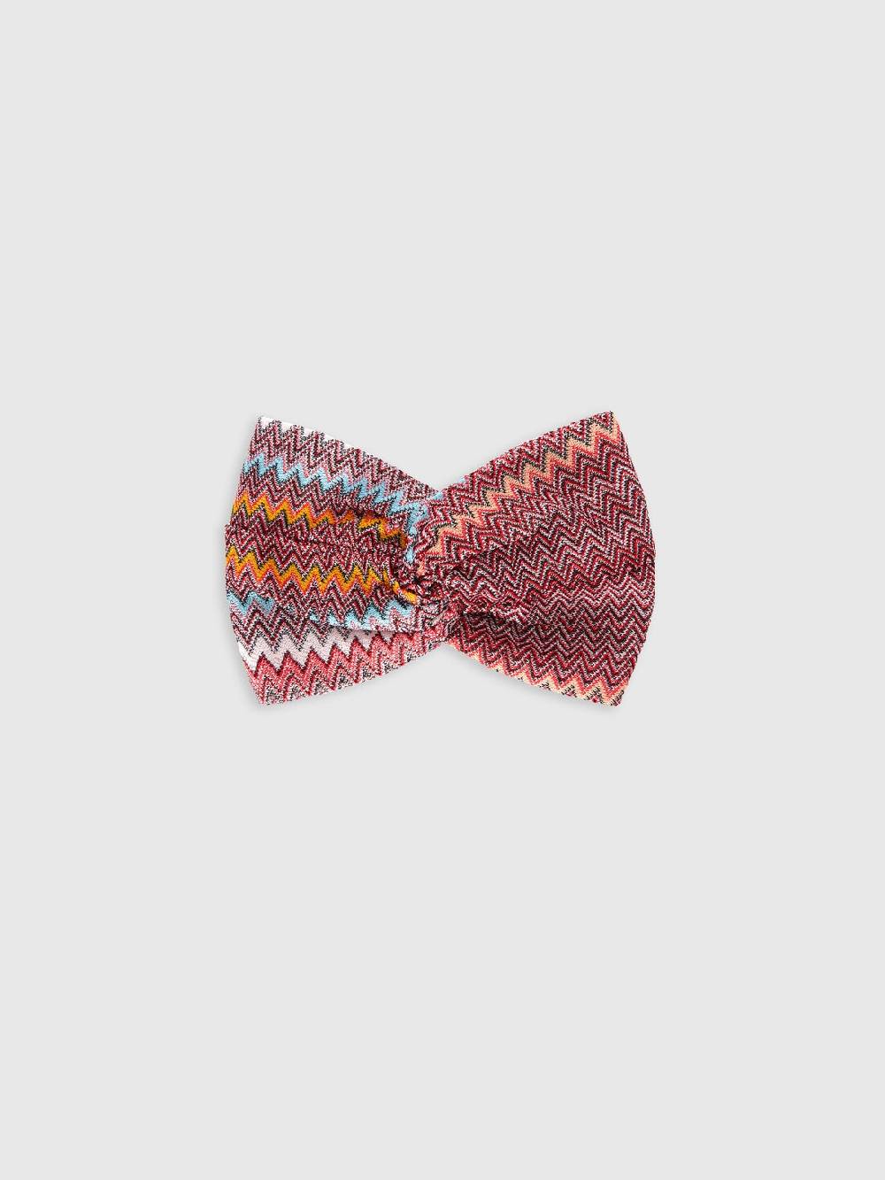 M Missoni Fascia in viscosa con motivo chevron Prezzo Ridotto
