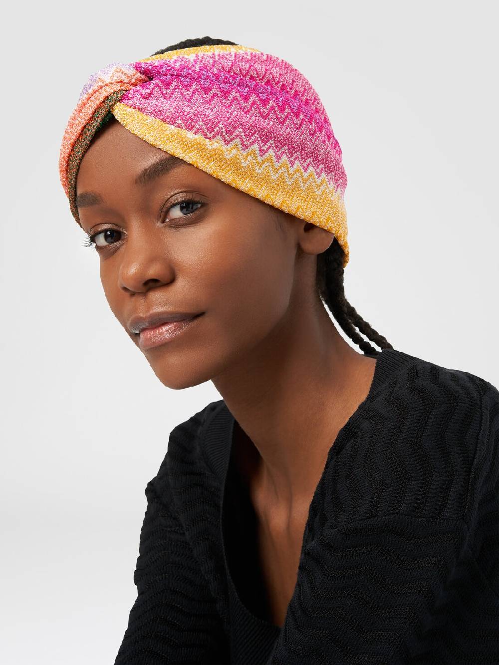 M Missoni Fascia in viscosa con motivo zig zag Sottocosto
