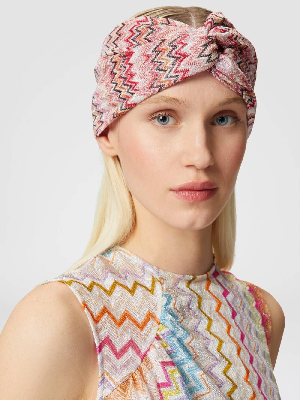 M Missoni Fascia in viscosa chevron con lurex Convenienza