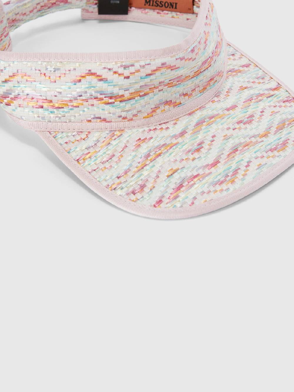 M Missoni Cappello con visiera in viscosa e cotone chevron Offerta migliore