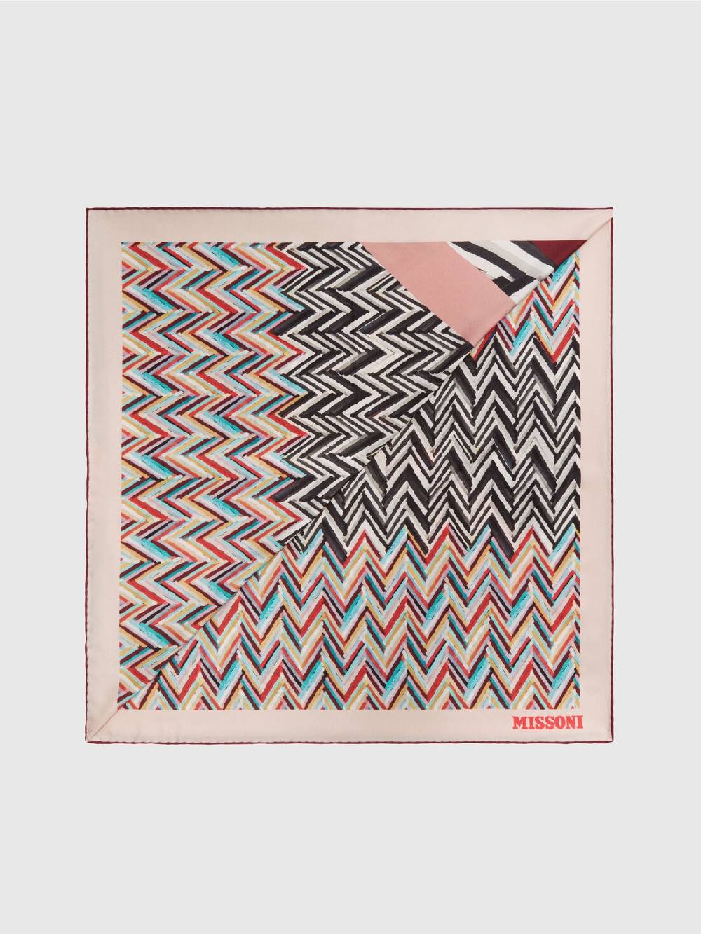 M Missoni Foulard in seta con multilavorazione Economico