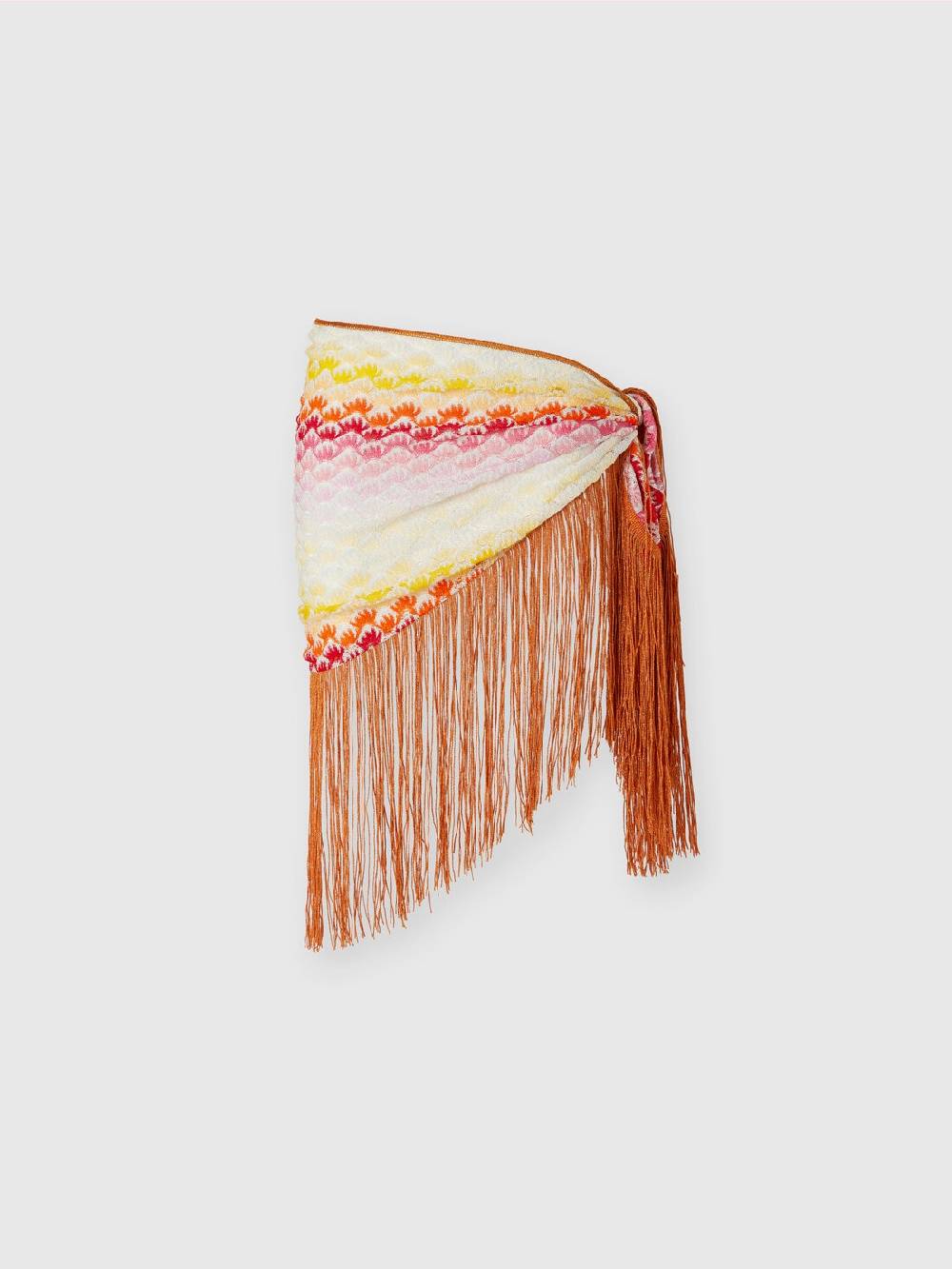 M Missoni Pareo in viscosa lamé con frange Outlet