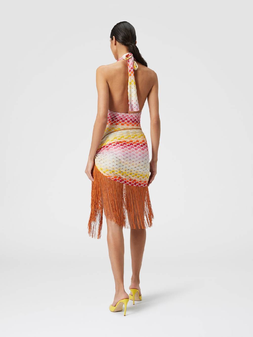M Missoni Pareo in viscosa lamé con frange Outlet