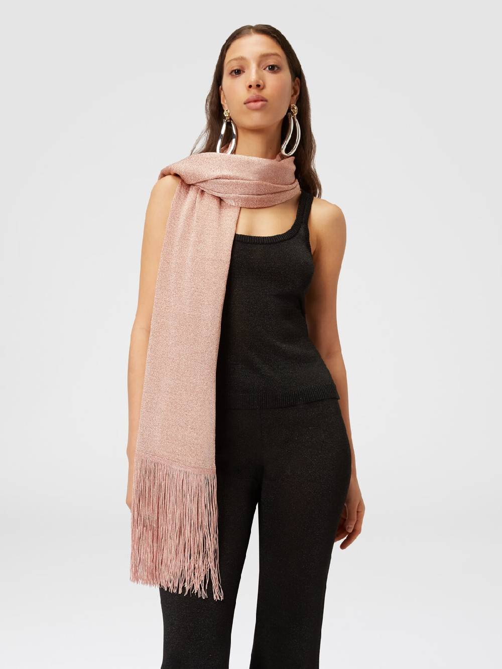 M Missoni Stola in maglia di viscosa e nylon con frange Nuovi prodotti